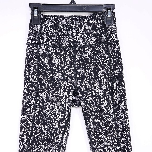 Lululemon Leggings Size 2 Yoga Pants 25" High Waist Polka Dots - Picture 3 of 13